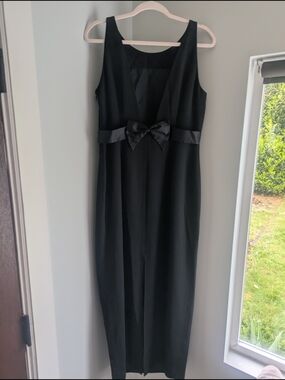Preview Collection Black Sleeveless Maxi with Satin Bow